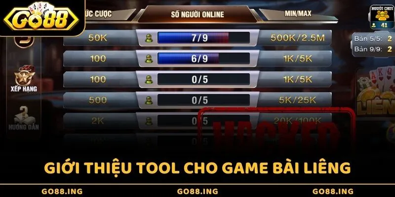 Giới thiệu tool cho game bài Liêng