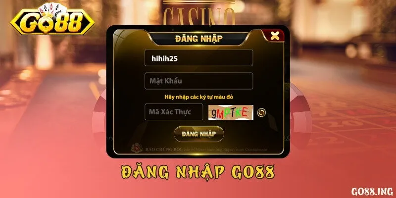 Đăng nhập Go88