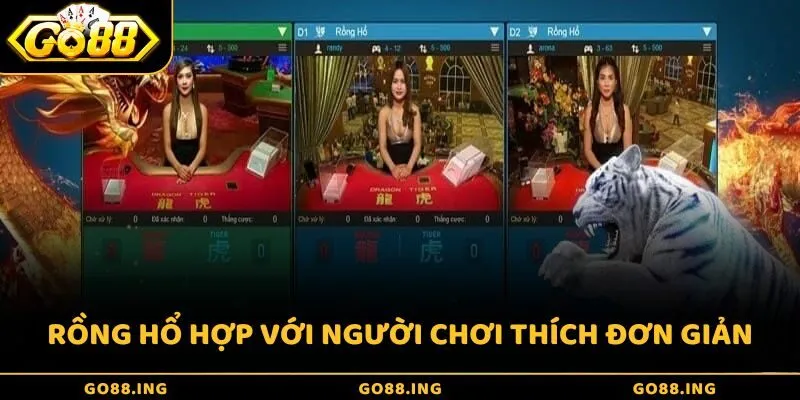 Rồng Hổ là tựa game lý tưởng cho những ai yêu thích sự đơn giản